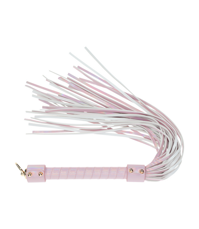 Ouch! Paris Collection Pink Flogger - Stylish & Powerful Bonded Leather Whip