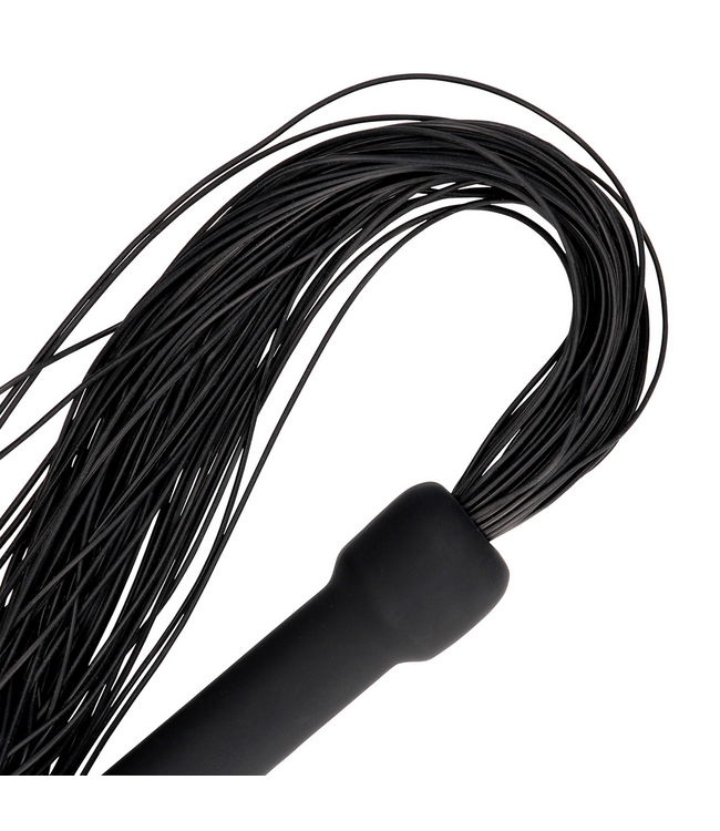 Ouch! Powerful Black Silicone Flogger – Perfect for BDSM Beginners