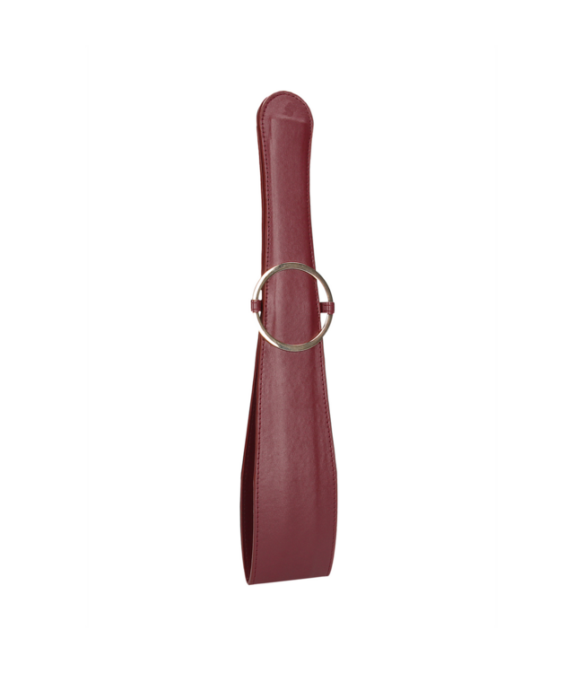 Ouch! Ouch Halo Flogger - Luxuriöser Leder-Gürtel für sinnliches BDSM-Vergnügen