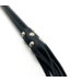 Red Leather Leren Martinet Met Houten Handvat 78 Cm Zwart Plantaardig Gelooid Europa