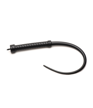 XR Brands Viper Tail Black Silicone Whip - Durable Design for Maximum Impact