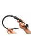 XR Brands Viper Tail Black Silicone Whip - Durable Design for Maximum Impact