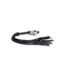XR Brands Black Braided Flogger - Playful Sensual Pain & Pleasure Control
