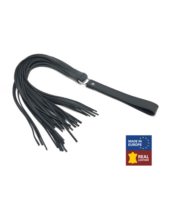Red Leather Martinet Leather Bracelet 75 cm Black | Stylish & Durable Design