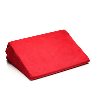 XR Brands Red Love Wedge Cushion – Enhance Comfort & Intimacy Together