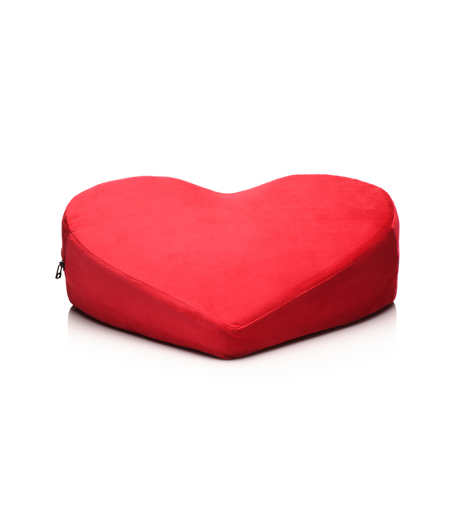 XR Brands Hartvormig Comfortkussen Rood Met Waterdichte Bescherming | XR Brands