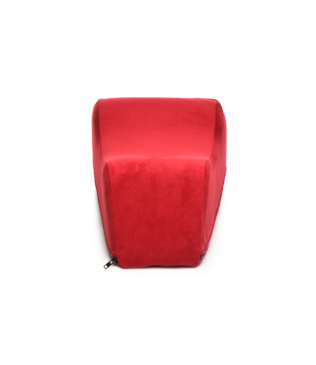 XR Brands Ergonomisch Schuimzadel Kussen Rood Met 7 Inch Diepe Pocket Voor Stoel
