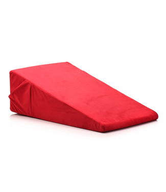 XR Brands Schuimwig XL Rood Met Fluweelzachte Bekleding En Waterdichte Laag
