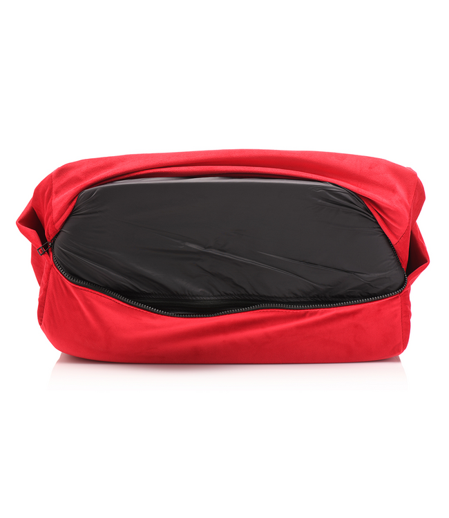 XR Brands Schuimwig XL Rood Met Fluweelzachte Bekleding En Waterdichte Laag