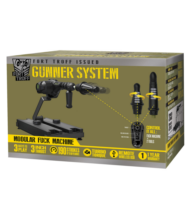 Doc Johnson Fort Troff Gunner System - Vielseitige 3-in-1 Fickmaschine für maximales Vergnügen