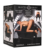 XR Brands Bondagebank Zwart Vegan Leer Metalen Accenten - Submission Horse XR Brands