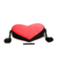 XR Brands Heart-Shaped Bondage Love Pillow Red/Black for Comfort & Pleasure