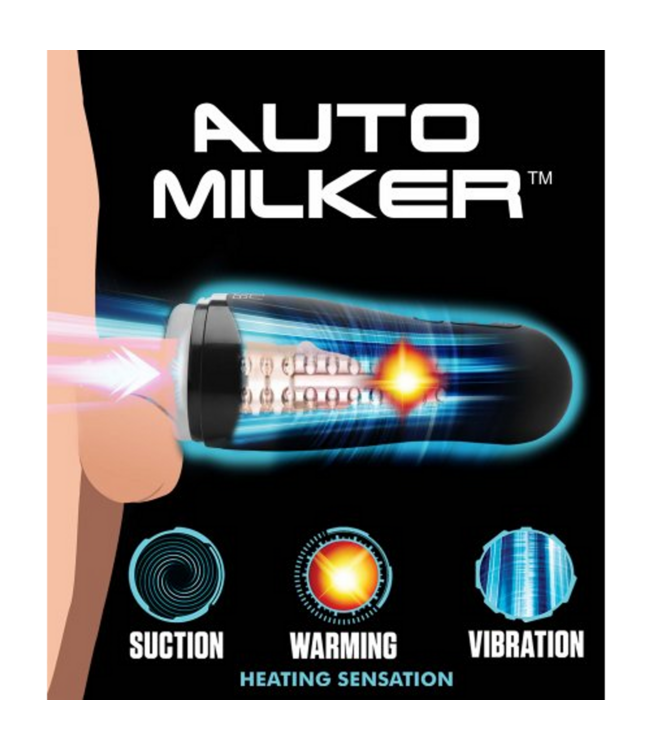 XR Brands Zuigende Masturbator Met Verwarming En Meervoudige Instellingen | XR Brands