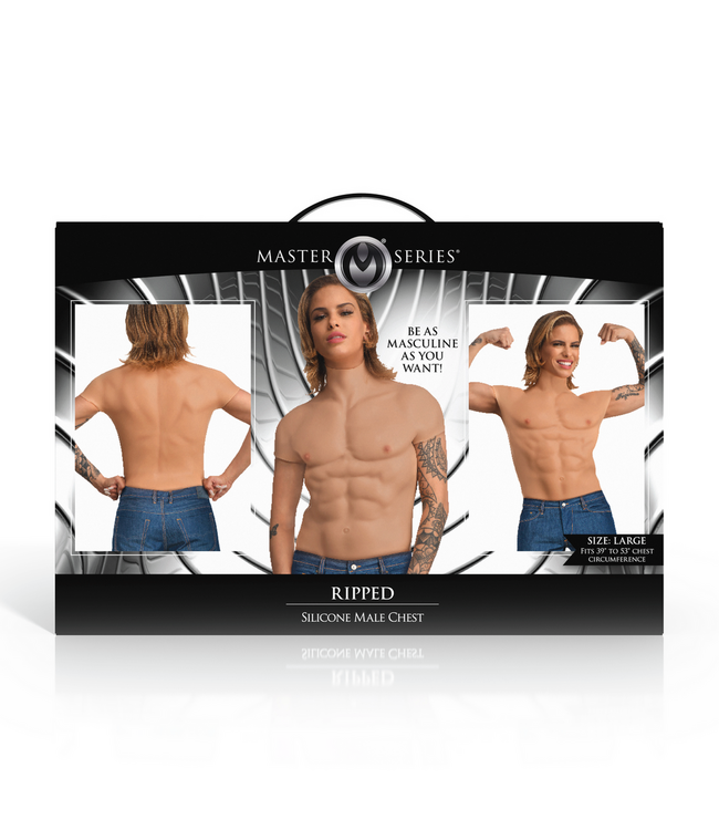XR Brands Silicone Spierpantser Mannenborst Medium | Direct Atletisch Uitstraling