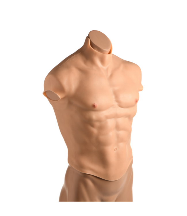 XR Brands Silicone Spierpantser Mannenborst Medium | Direct Atletisch Uitstraling