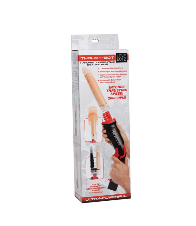 XR Brands Thrust-Bot Handheld Sex Machine | Powerful Thrusting Pleasure