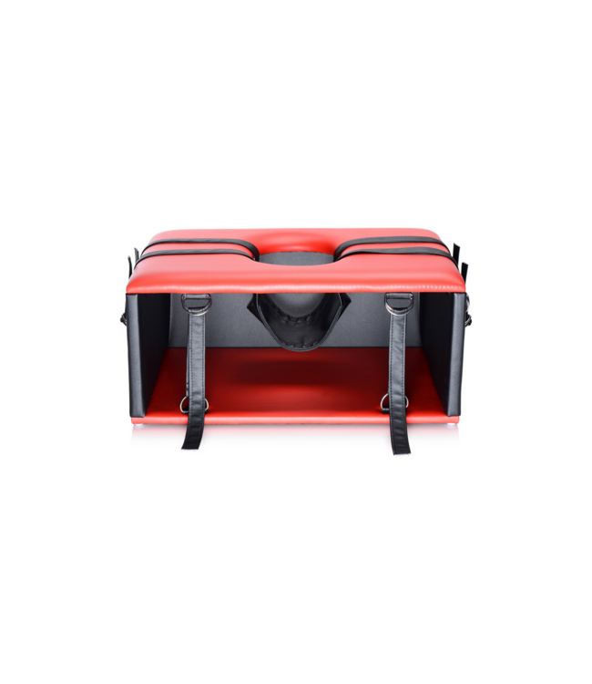 XR Brands Queening Throne - Ultimate BDSM Facesitting Chair with Restraints