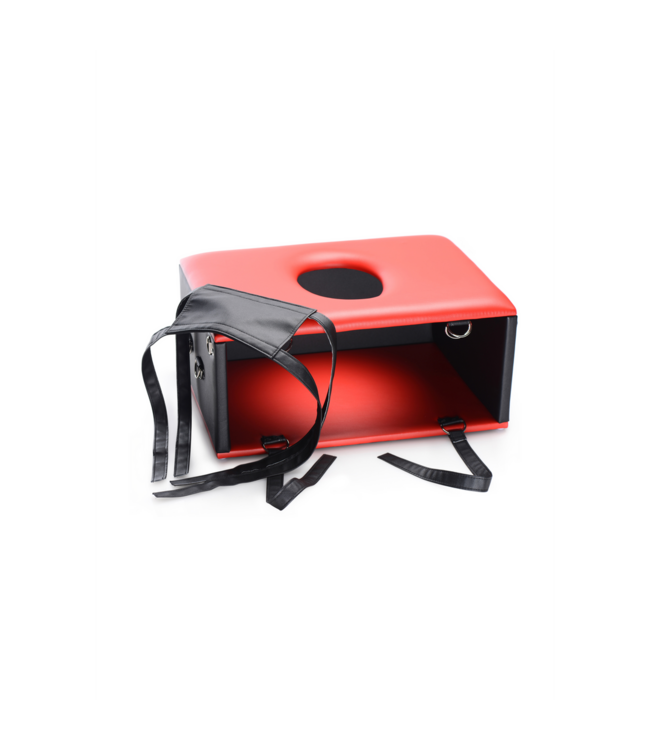 XR Brands Queening Throne - Ultimate BDSM Facesitting Chair with Restraints
