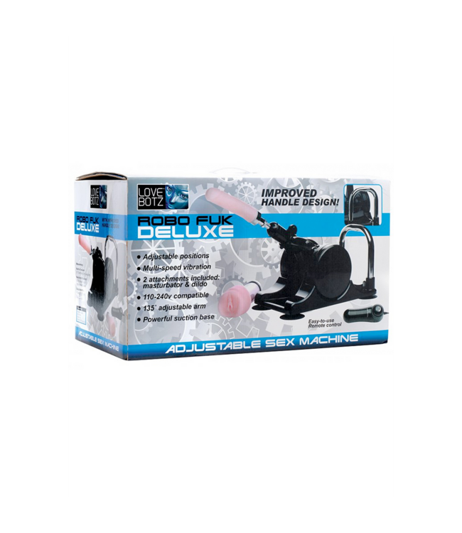 XR Brands LoveBotz Deluxe Adjustable Sex Machine - Remote Control & Ergonomic Design