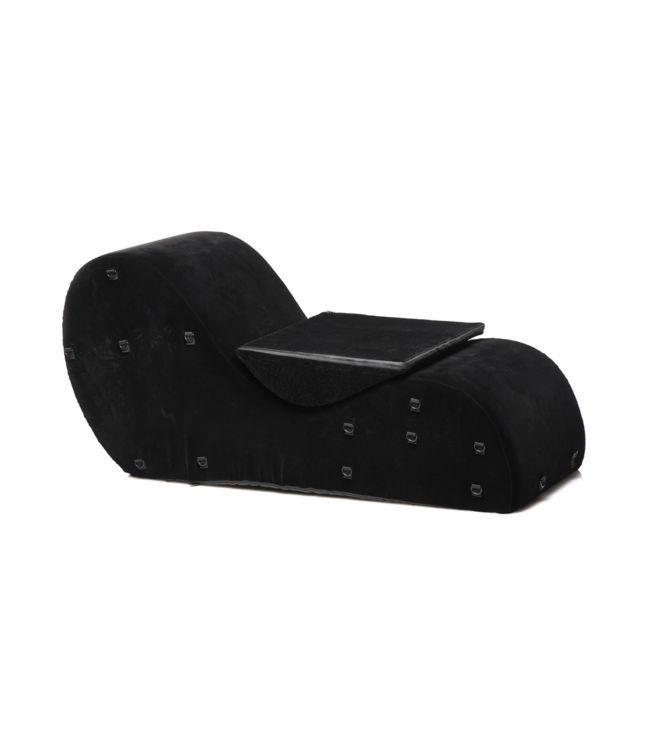XR Brands Comfortabele Zwarte Bondage Chaise Longue Van Hoogwaardig Schuim – XR Brands