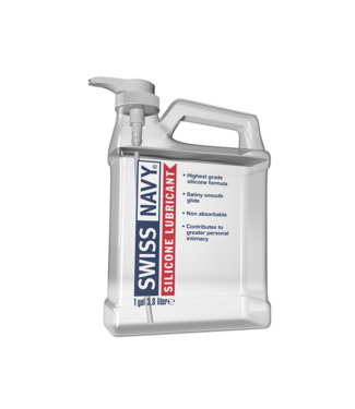 Swiss Navy Swiss Navy Siliconen Glijmiddel 1 Gal - Zijdezacht, Langdurig & Vitamine E