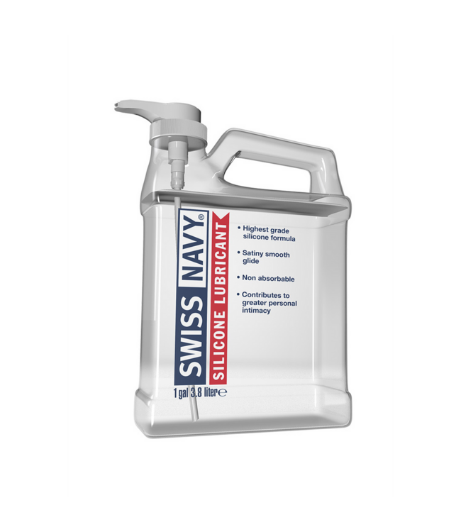 Swiss Navy Swiss Navy Siliconen Glijmiddel 1 Gal - Zijdezacht, Langdurig & Vitamine E