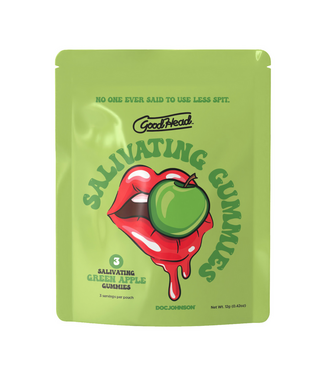 Doc Johnson Goodhead Salivating Gummies Green Apple – 24 Stuks Speekselstimulerende Gummies