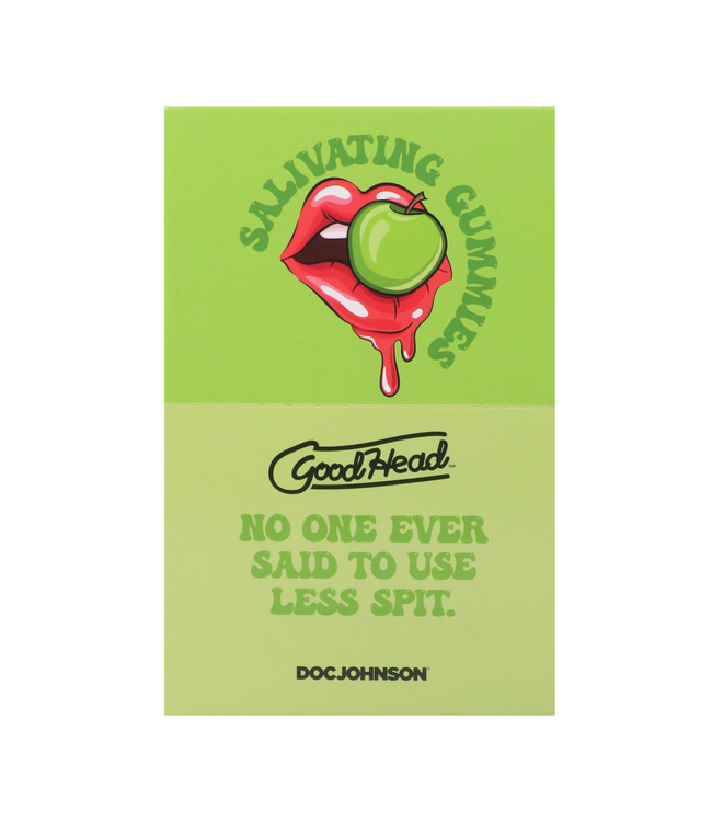 Doc Johnson Goodhead Salivating Gummies Green Apple – 24 Stuks Speekselstimulerende Gummies