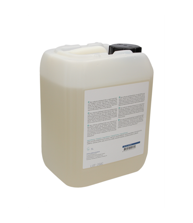 Shots Lubes Basic Seduction 5L Water-Based Lubricant - Safe, Natural & Dermatologically Tested
