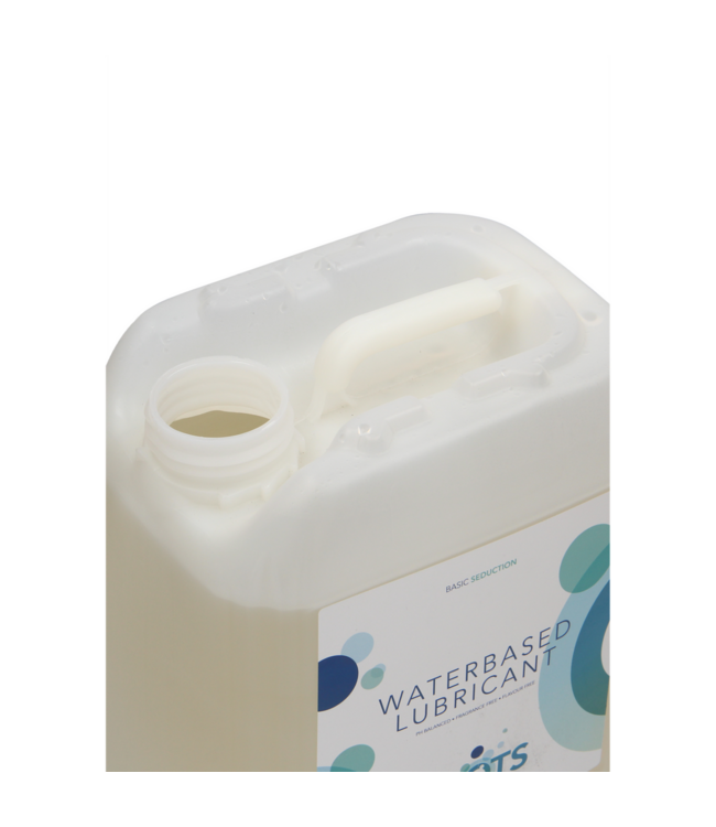 Shots Lubes Basic Seduction 5L Water-Based Lubricant - Safe, Natural & Dermatologically Tested