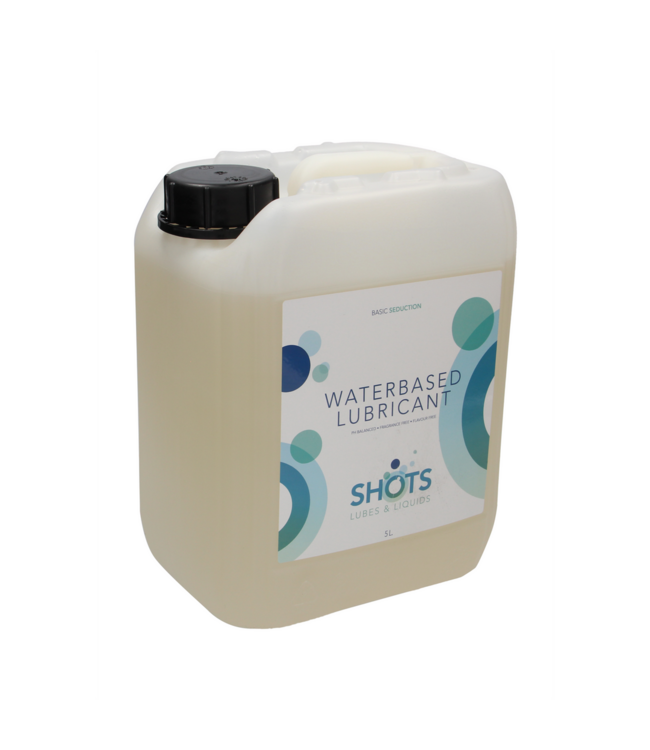Shots Lubes Waterbasis Glijmiddel 5L - Dermatologisch Getest, Veilig Met Latex Condooms