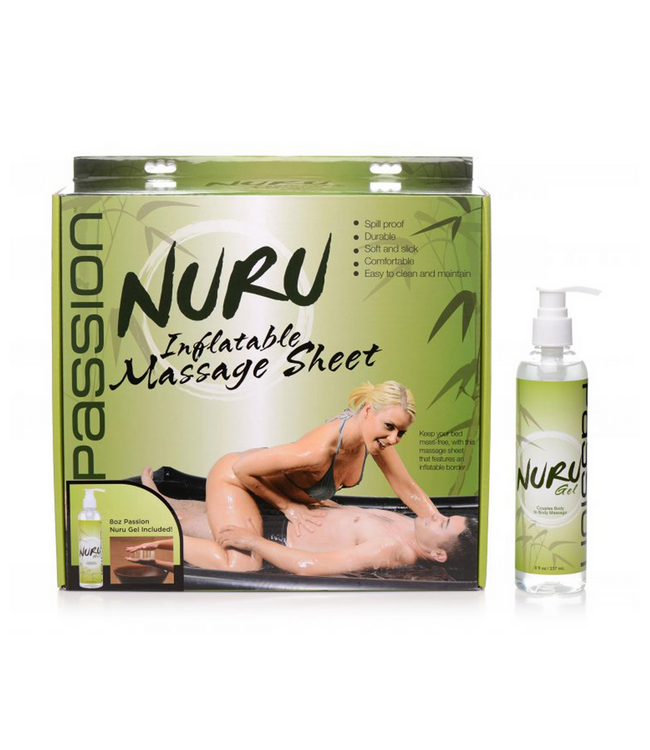 XR Brands Nuru Massagetuch & Gel-Set – Sinnliche Erlebnisse für Ihr Schlafzimmer
