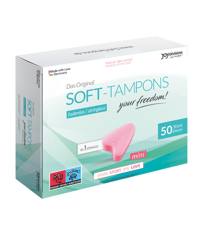 Joydivision Soft-Tampons Mini Zacht Zonder Applicator 50 Stuks | Comfortabel & Flexibel