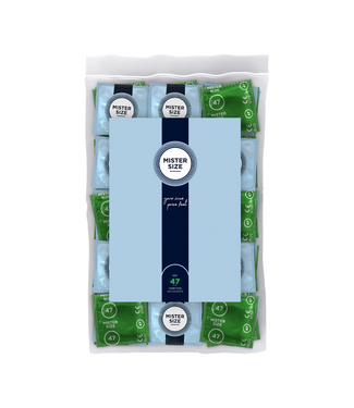 Mister Size Pure Feel Condoms 47mm - 100 Pack for Comfort, Safety & Sensation