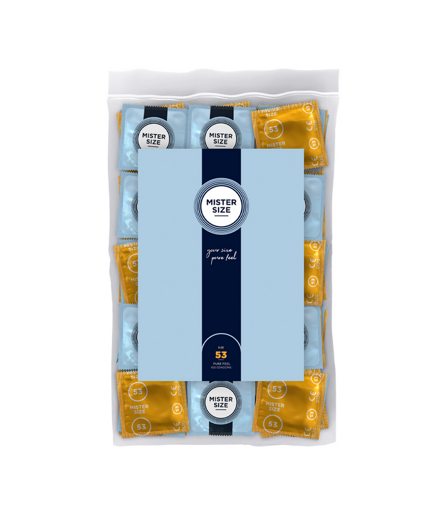 Mister Size MISTER SIZE Condooms Maat 53 mm – 100 Stuks Transparant Latex