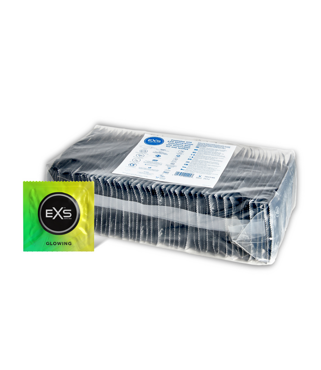 EXS EXS Glow in the Dark Condooms – 100 Stuks Transparant Latex, Veilig & Sterk