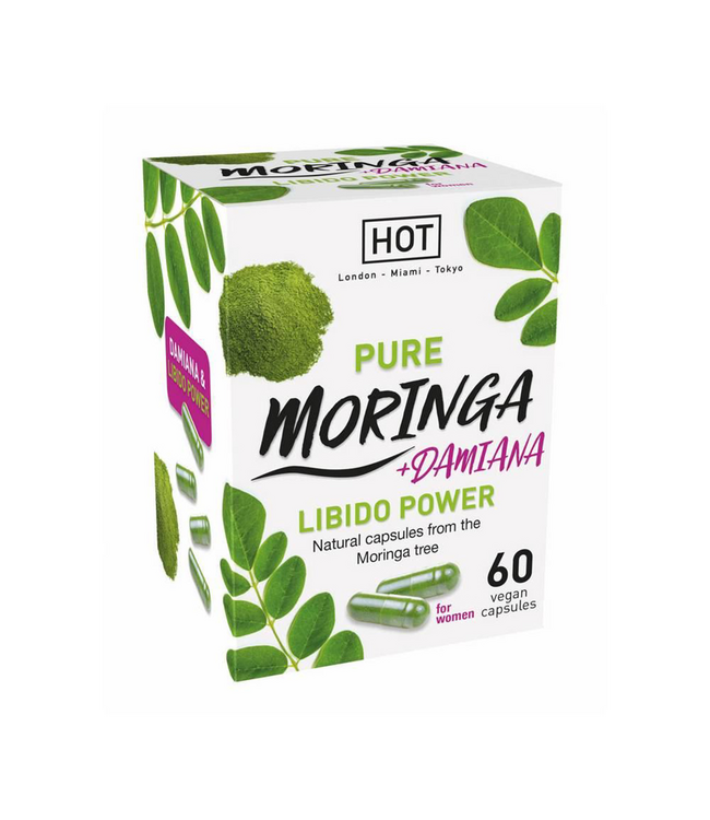 HOT Moringa Libido Power Caps Met Damiana En L-Arginine Voor Vitaliteit – 60 Capsules