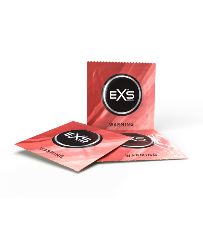 EXS EXS Natural Latex Warming Condooms 54mm Met Siliconen Glijmiddel 144 Stuks