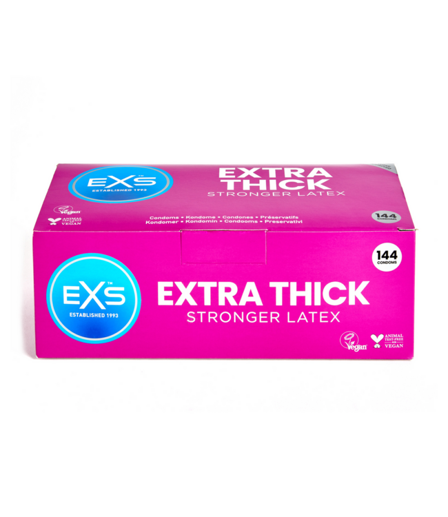 EXS EXS Extra Thick Condoms 144 Count | Odour-Free & Ultra Safe