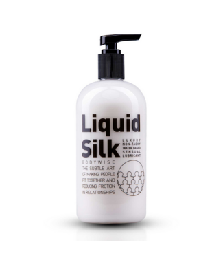 Liquid Silk Waterbasis Glijmiddel 500 ml Met Siliconen – Zacht, Glycerinevrij & Langdurig