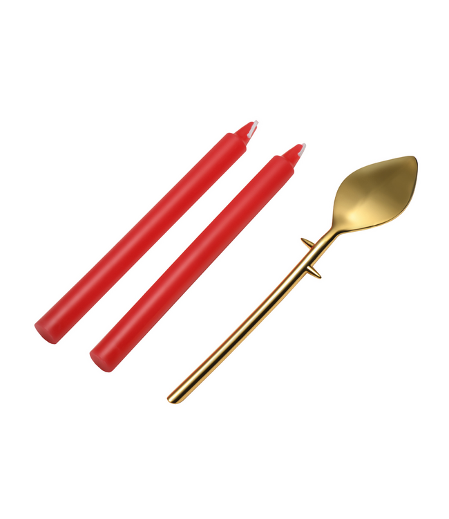 XR Brands Scraper Wax Play Kaarsen Set Voor Veilig Sensueel Waxspel Met Laag Smeltpunt