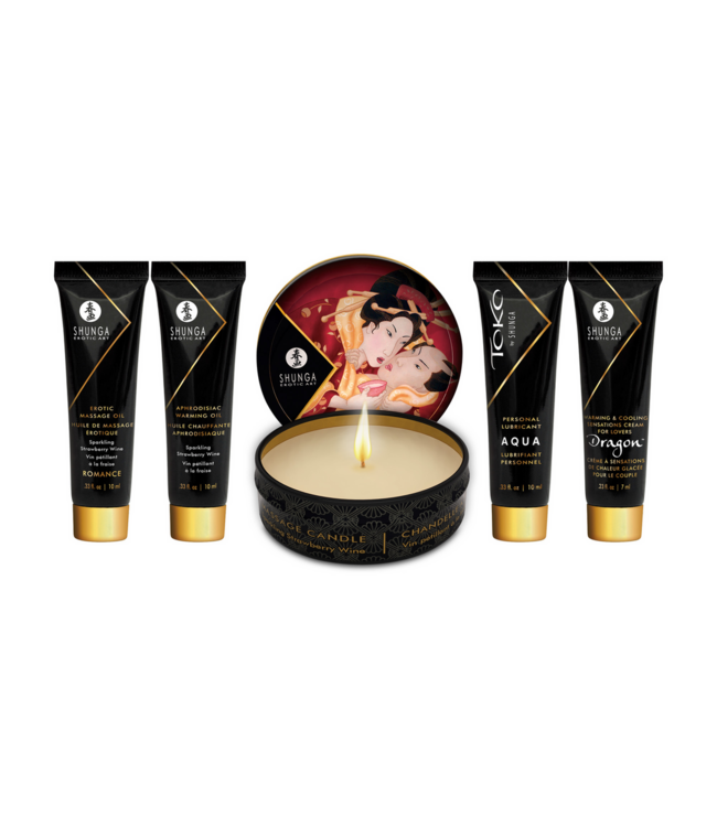 Shunga Geisha's Secret Erdbeer Geschenkset – Sinnliche Verwöhnung für Zwei