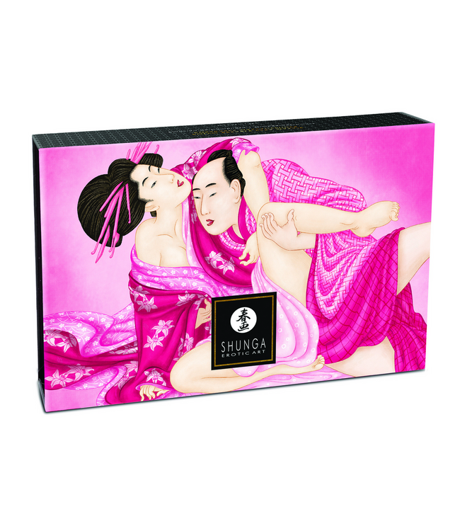 Shunga Shunga Kissable Suikervrij Framboos Body Powder Met Veer Voor Droge Massage