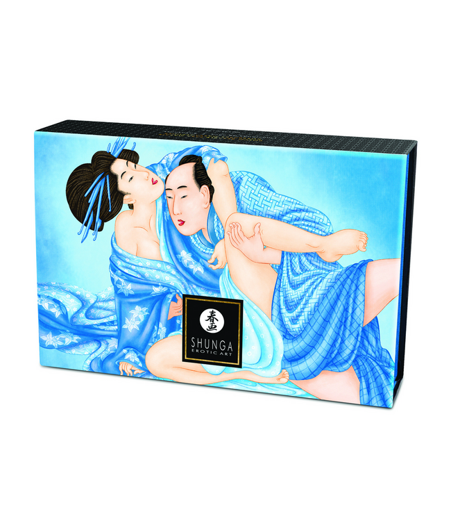 Shunga Kissable Massage Powder Kokosnoot Met Zachte Veer Voor Sensuele Massage