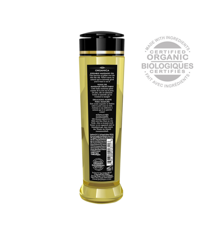 Shunga Organica Massageöl Grüner Tee 240 ml – 100% natürlich für entspannende Massagen