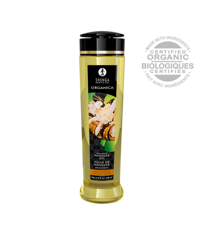 Shunga Shunga Natuurlijke Amandel Massageolie 240ml - Koudgeperst & Eetbaar