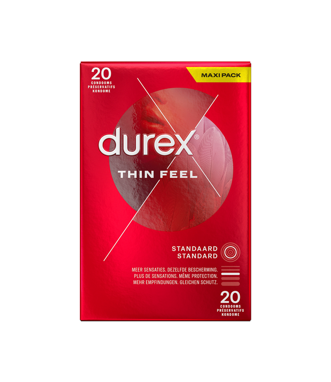 Durex Durex Ultra Thin Feel Condooms 20 Stuks – Natuurlijke Sensatie en Veiligheid