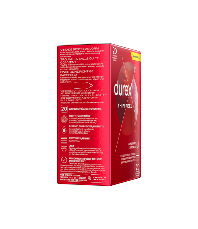 Durex Durex Thin Feel Kondome – 20 Stück für intensiven Sexgenuss und Sicherheit
