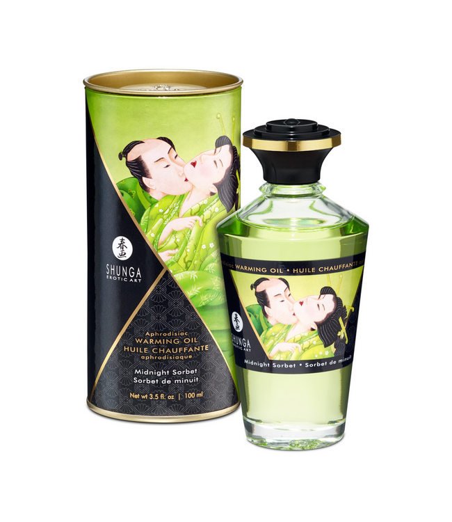 Shunga Aphrodisia Midnight Sorbet – Eßbares Wärmeöl für erogene Zonen