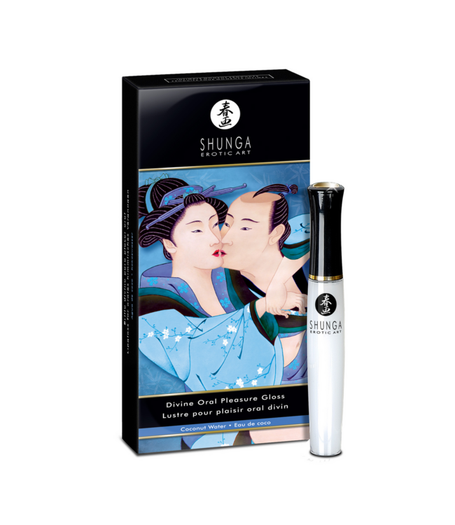 Shunga Divine Coconut Water Oral Lip Gloss - Warming & Cooling Sensation